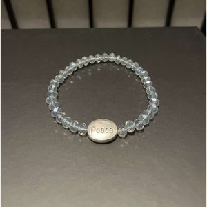 Blue Crystal Beaded Bracelet